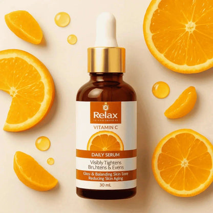 Relax Vitamin C Daily Serum - Skin Brightening & Tightening Formula